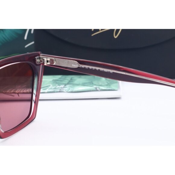 Maui Jim Kini Kini MJ 849-52C Pink Cat Eye Sunglasses Maui Rose polarized Lense
